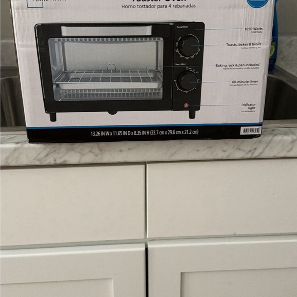 Mainstays Black Toaster Oven